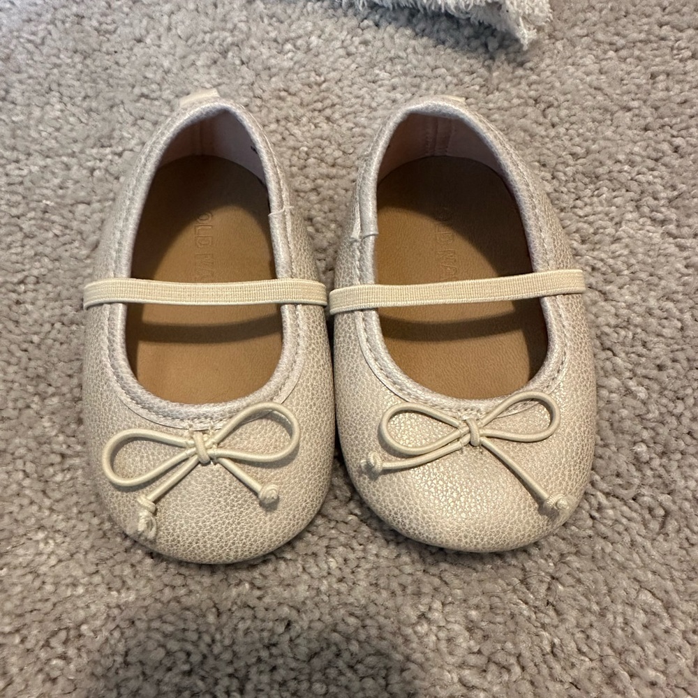 Gold Ballet Flats